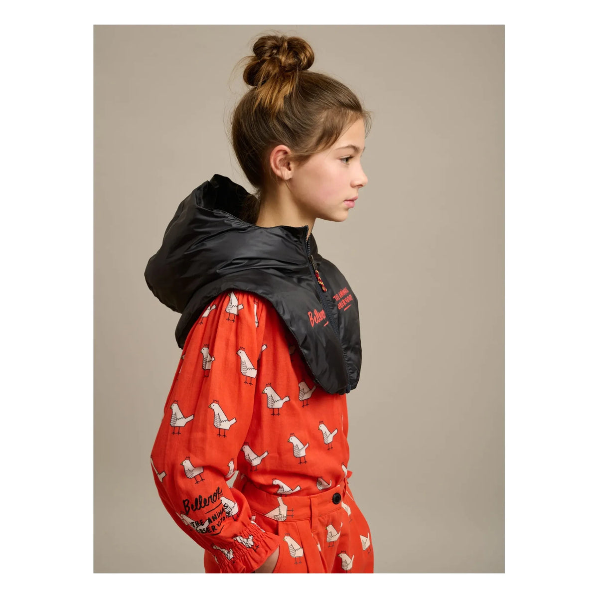 The Animals Observatory - The Animals Observatory X Bellerose - Hocco डिटैचेबल हुड स्वेटशर्ट | नेवी ब्लू