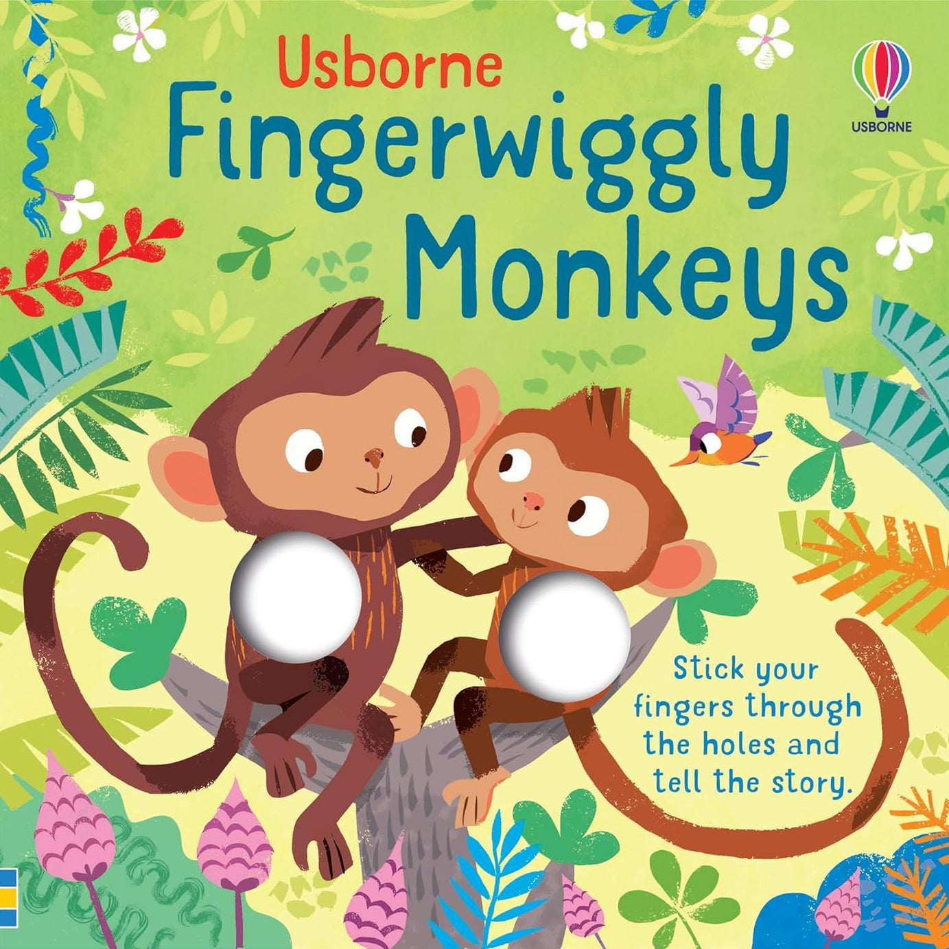 Usborne - İngilizce Parmak Oynatmalı Eğlenceli Maymunlar Kitap-Dinossi