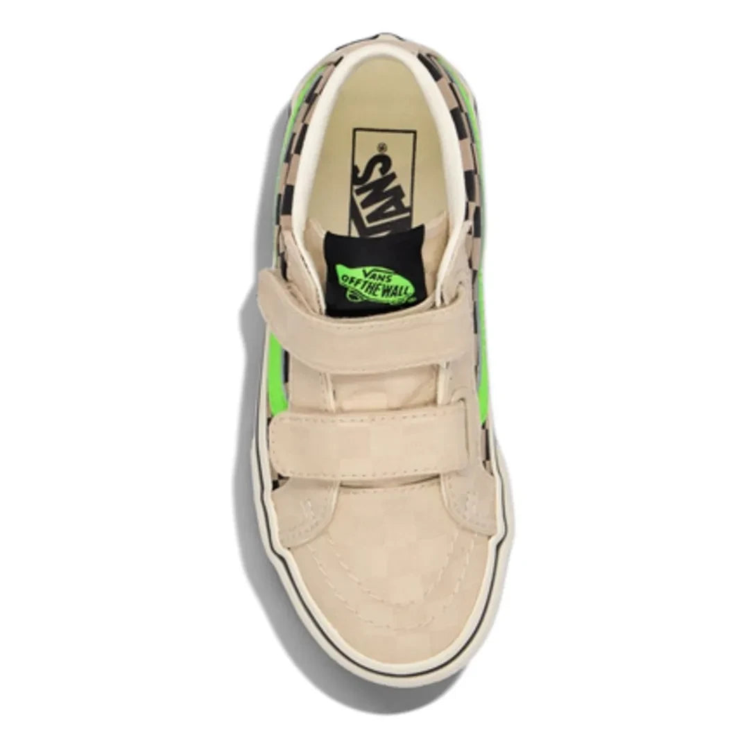 Vans - स्क्रैच स्नीकर्स SK8-Mid ग्लो चेक | बेज