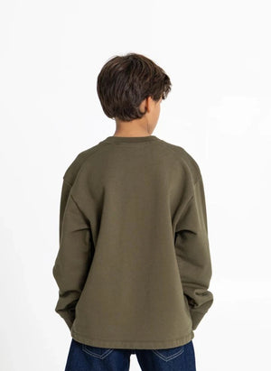Smallable Kid - Favio Friends & Co Organik Pamuklu Sweatshirt | Verdigris