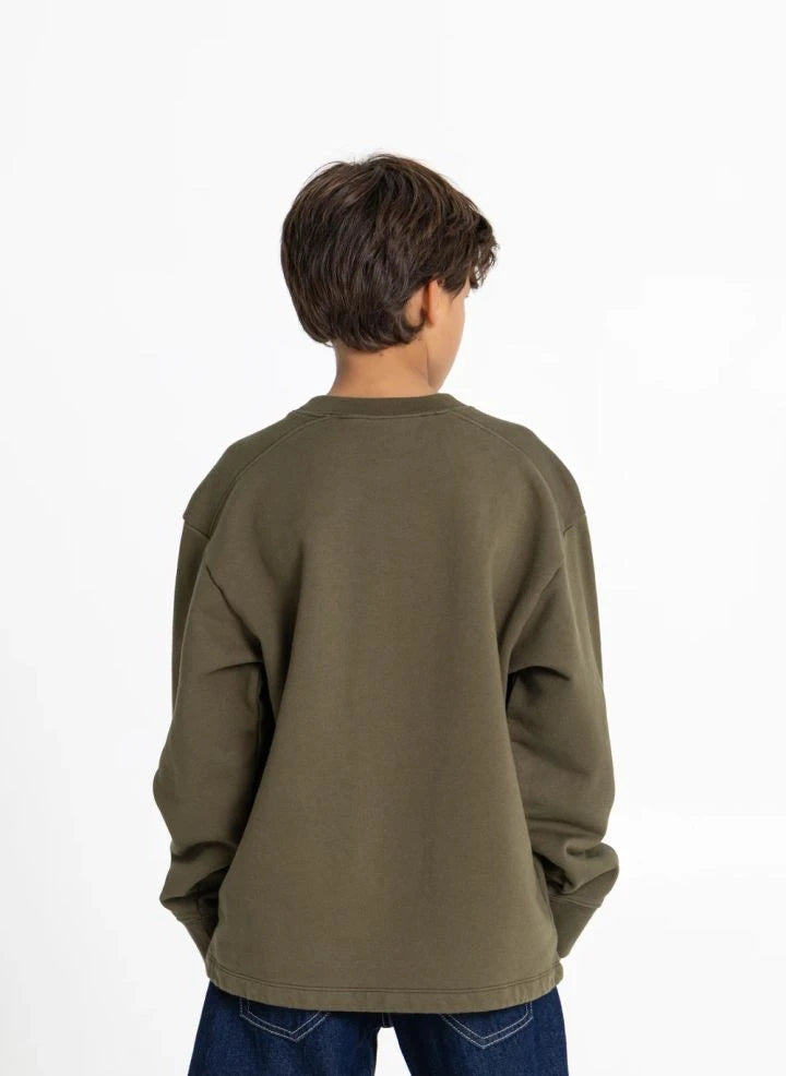 Smallable Kid - Favio Friends & Co Organik Pamuklu Sweatshirt | Verdigris