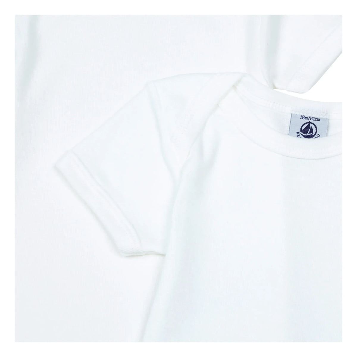 Petit Bateau - 2'li Organik Pamuklu Bebek Tulumu | Beyaz