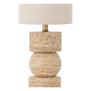 Bloomingville - Marci ट्रैवर्टीन टेबल लैंप | एक्लू