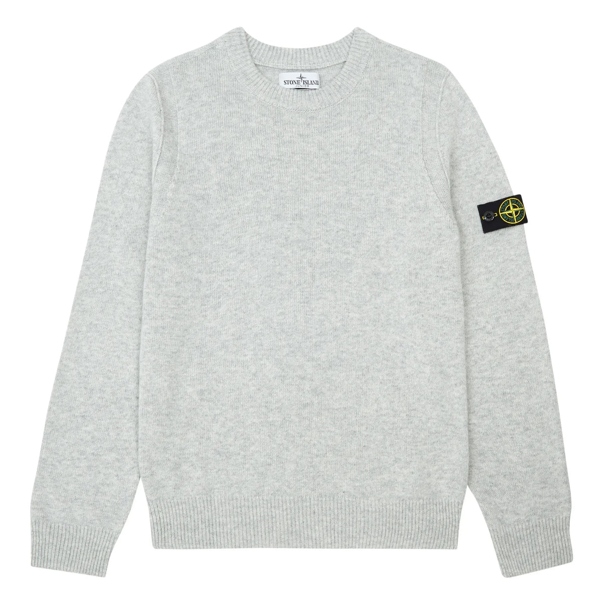Stone Island - ग्रे सीधा स्वेटर