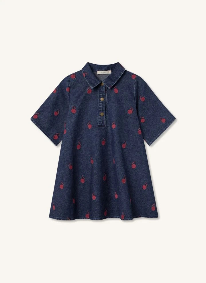 Fliink - Donna Denim Elbise | Koyu Mavi