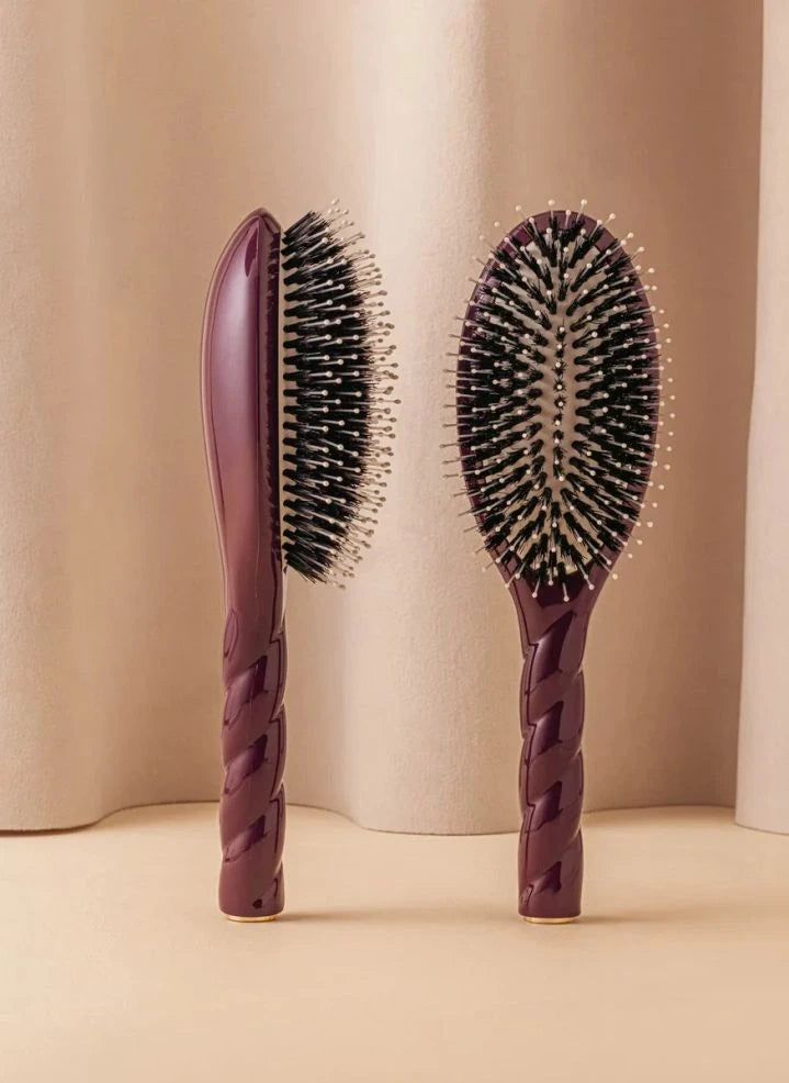 La Bonne Brosse - "L'Indispensable Douceur" Saç Fırçası No. 03 - Hassas Saç Derisi | Patlıcan