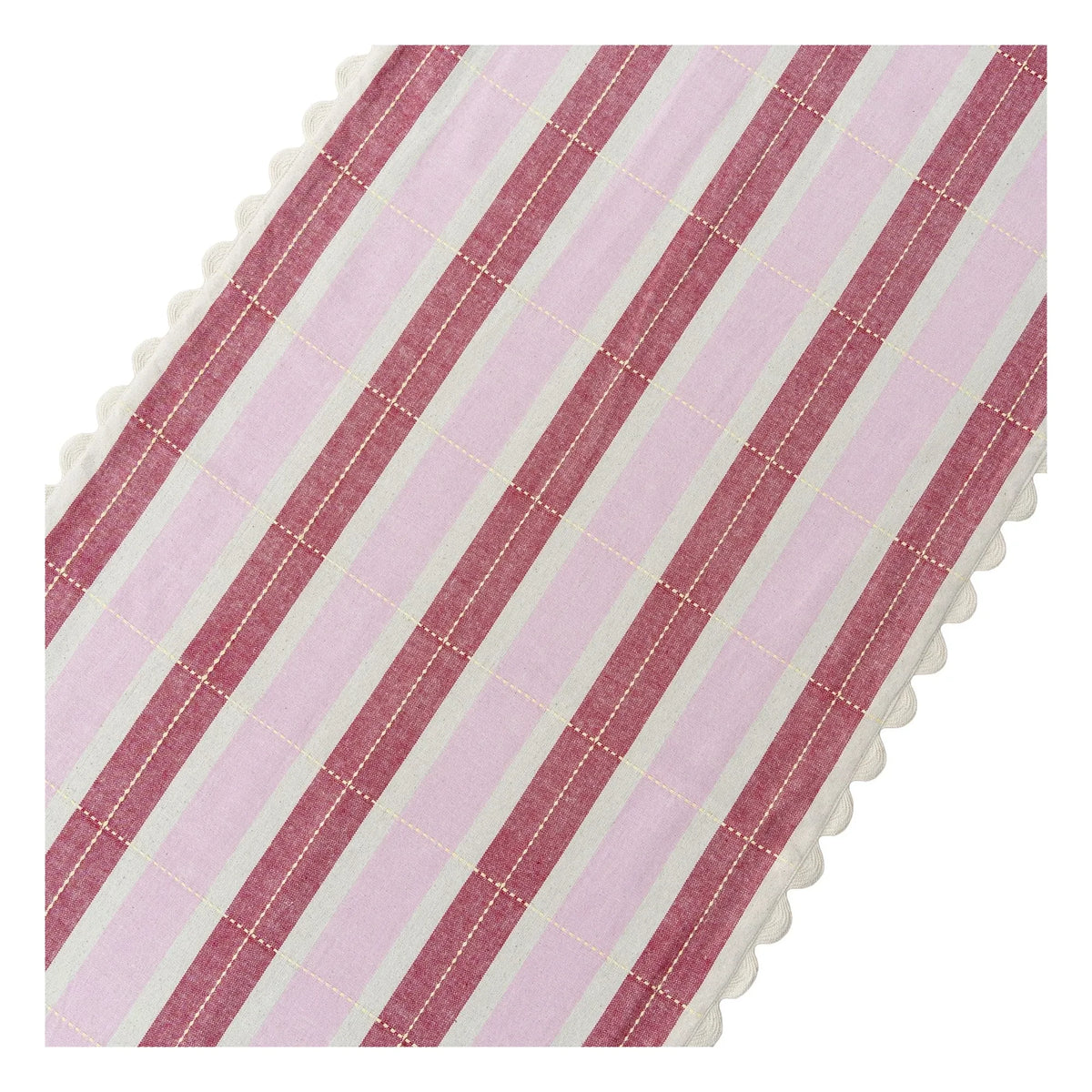 Tarta Gelatina - Organik pamuk masa örtüsü (runner) | Pembe