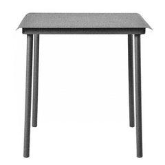 Tolix - Patio स्टेनलेस स्टील आउटडोर टेबल 75 x 75 सेमी | ग्राफ़ाइट ग्रे