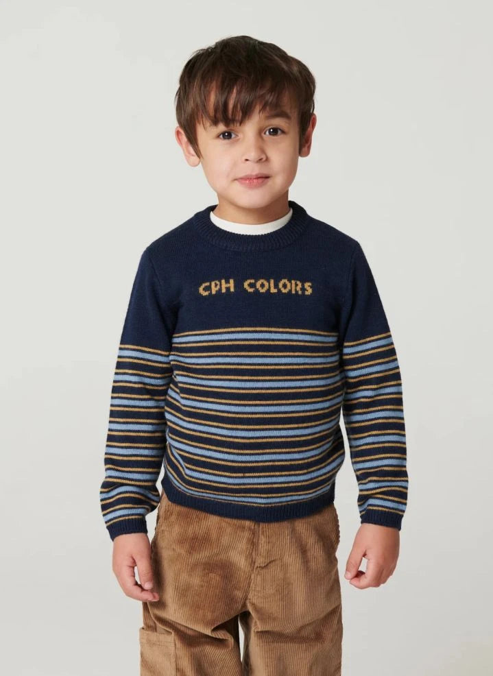 Copenhagen Colors - CPH Colors Merinos Yün Kazak | Lacivert