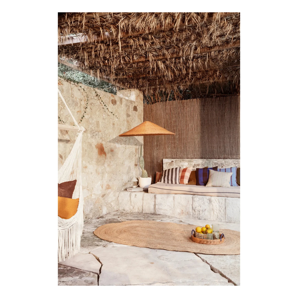 Ferm Living - Dou रट्टन लैंपशेड