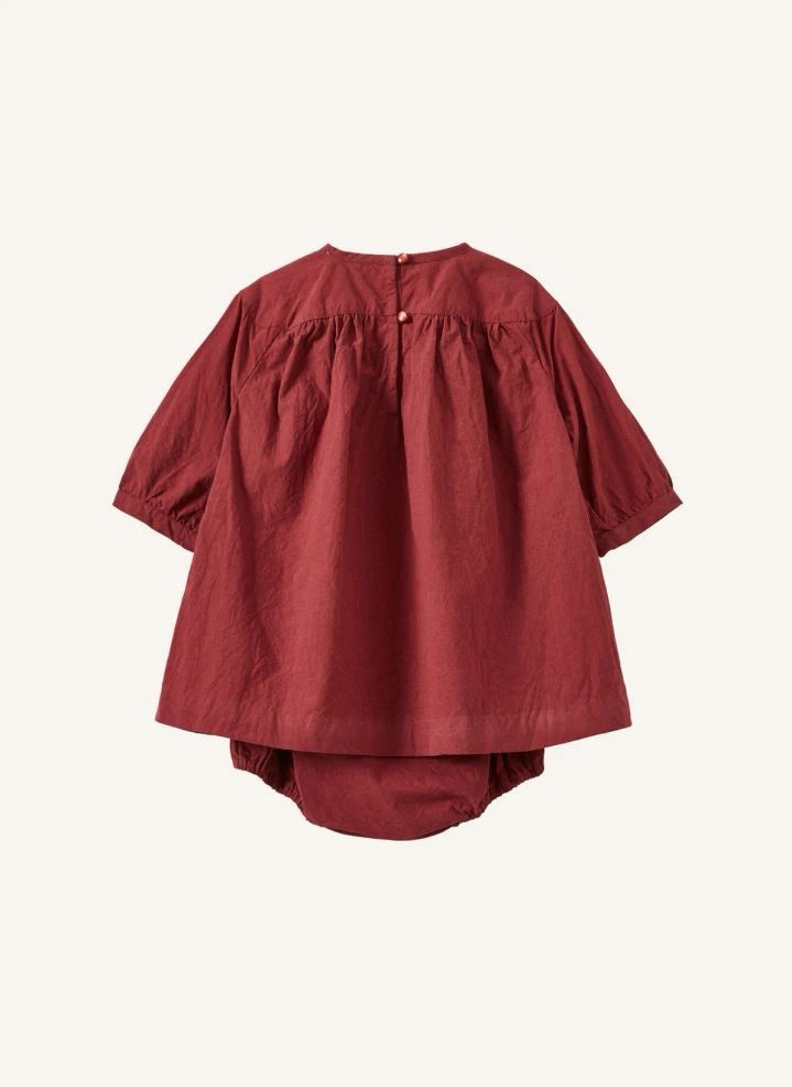 Caramel - Taylan Poplin Bebek Elbise | Berry