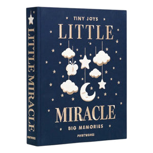PrintWorks - Little Miracle बेबी फोटो एल्बम | गहरा नीला (Night blue)