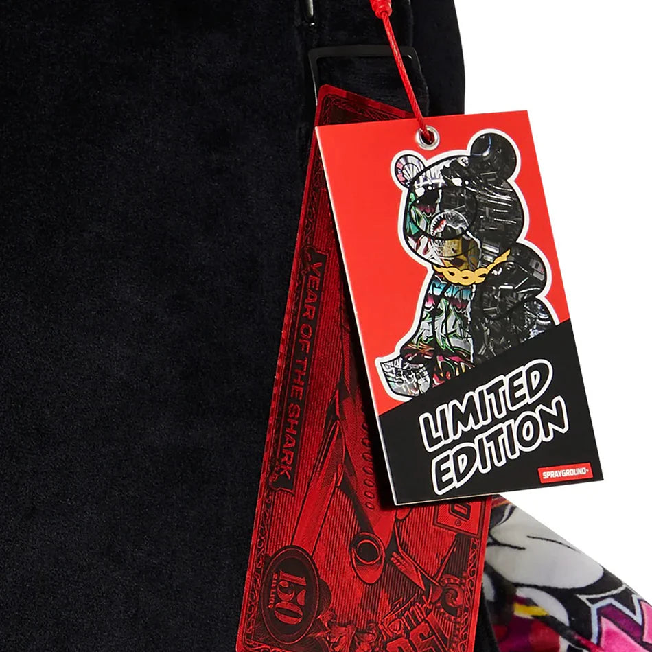 Sprayground - स्प्लिट साइबरशार्क पैरा आयısı टेडी बैकपैक