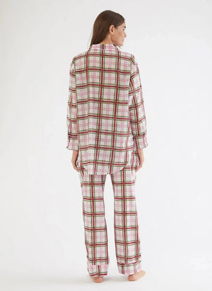 Folkloore - Ekose Pijamalar - Kadın Koleksiyonu | Off White