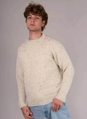 Origin Knitwear - Raglan Kalın Yün Kazak | Ecru