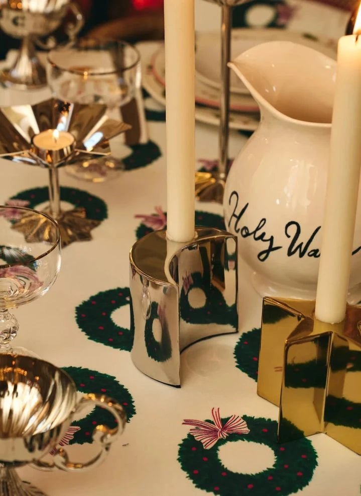 Anna + Nina - Şenlikli Gece Mumluk - 2'li Set