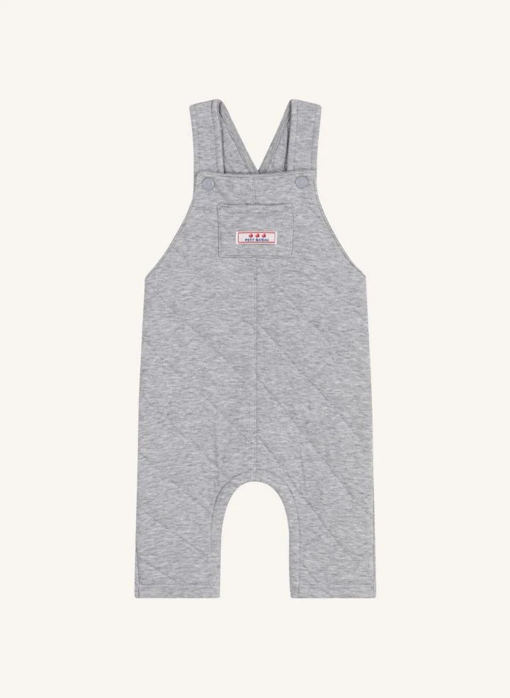 Petit Bateau - फ्लीस जंपसूट | ग्रे मेलेंज