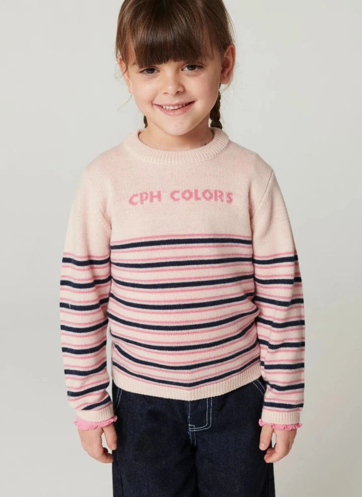 Copenhagen Colors - CPH Colors Merinos Yün Kazak | Pudra Pembe