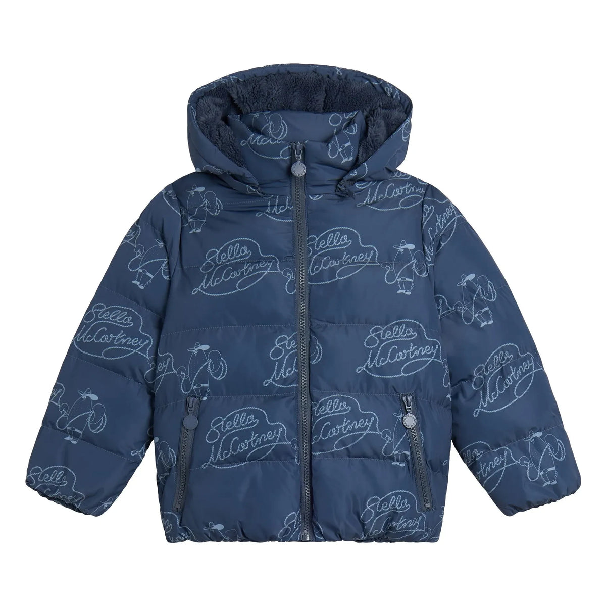 Stella McCartney Kids - Stella McCartney डाउन जैकेट | गहरा नीला