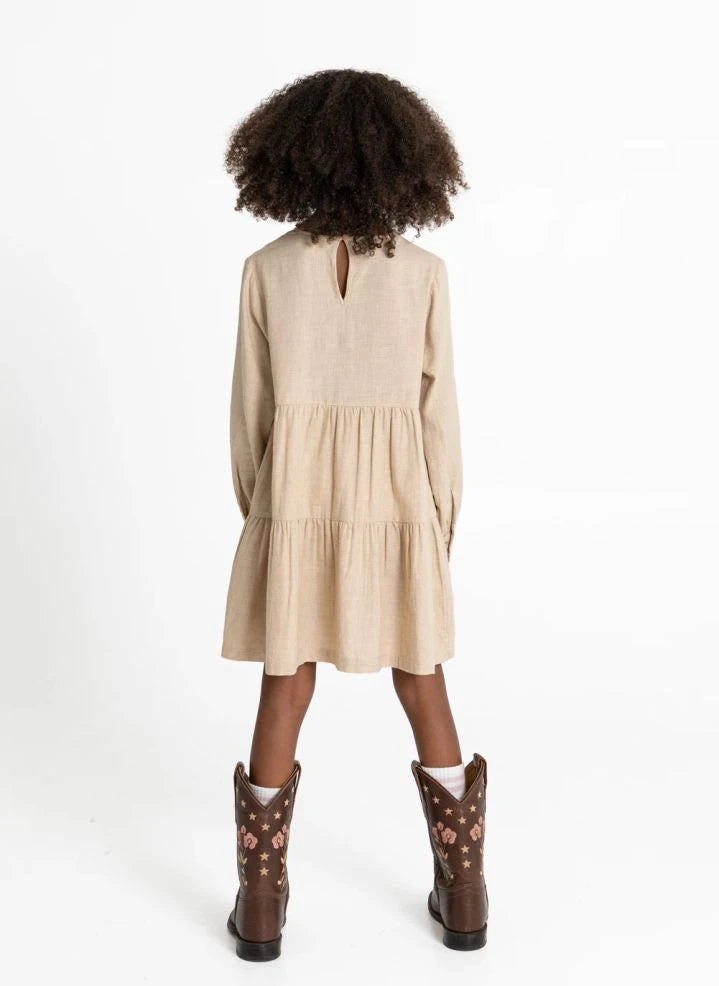 Hundred Pieces - Esperas Etoiles Elbise | Bej