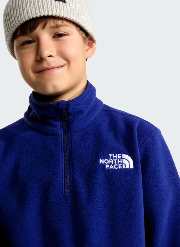 The North Face - Glacier Trucker Tarzı Kapüşonlu Polar | Kraliyet mavisi