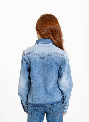 Hundred Pieces - Pauline Denim Gömlek | Açık Denim