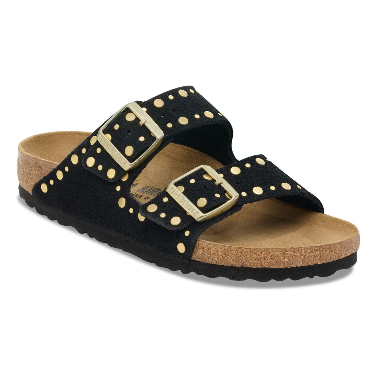 BIRKENSTOCK - Arizona Rivet Sweden सैंडल | काला
