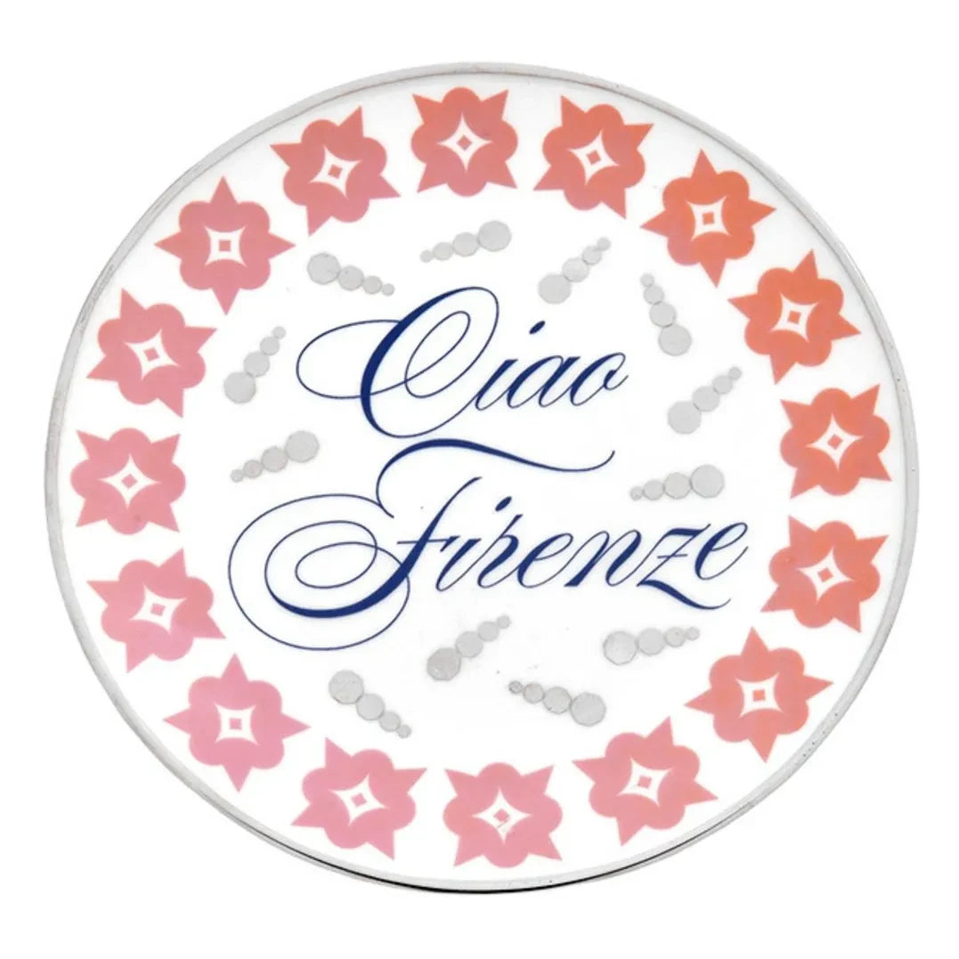 Bitossi - Ciao Firenze प्लेट | गुलाबी