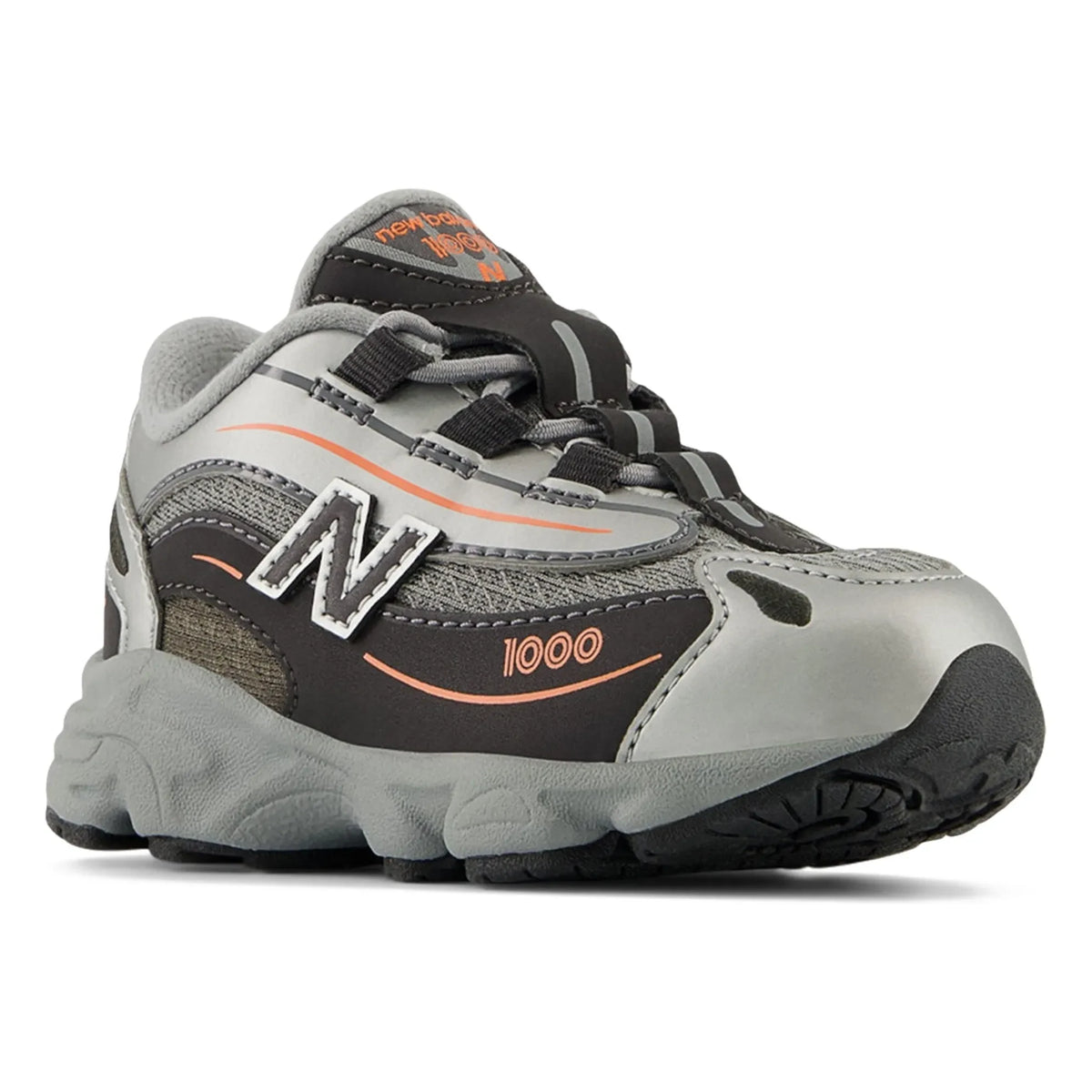 New Balance - इलास्टिक लेस स्नीकर्स 1000 | नियॉन नारंगी