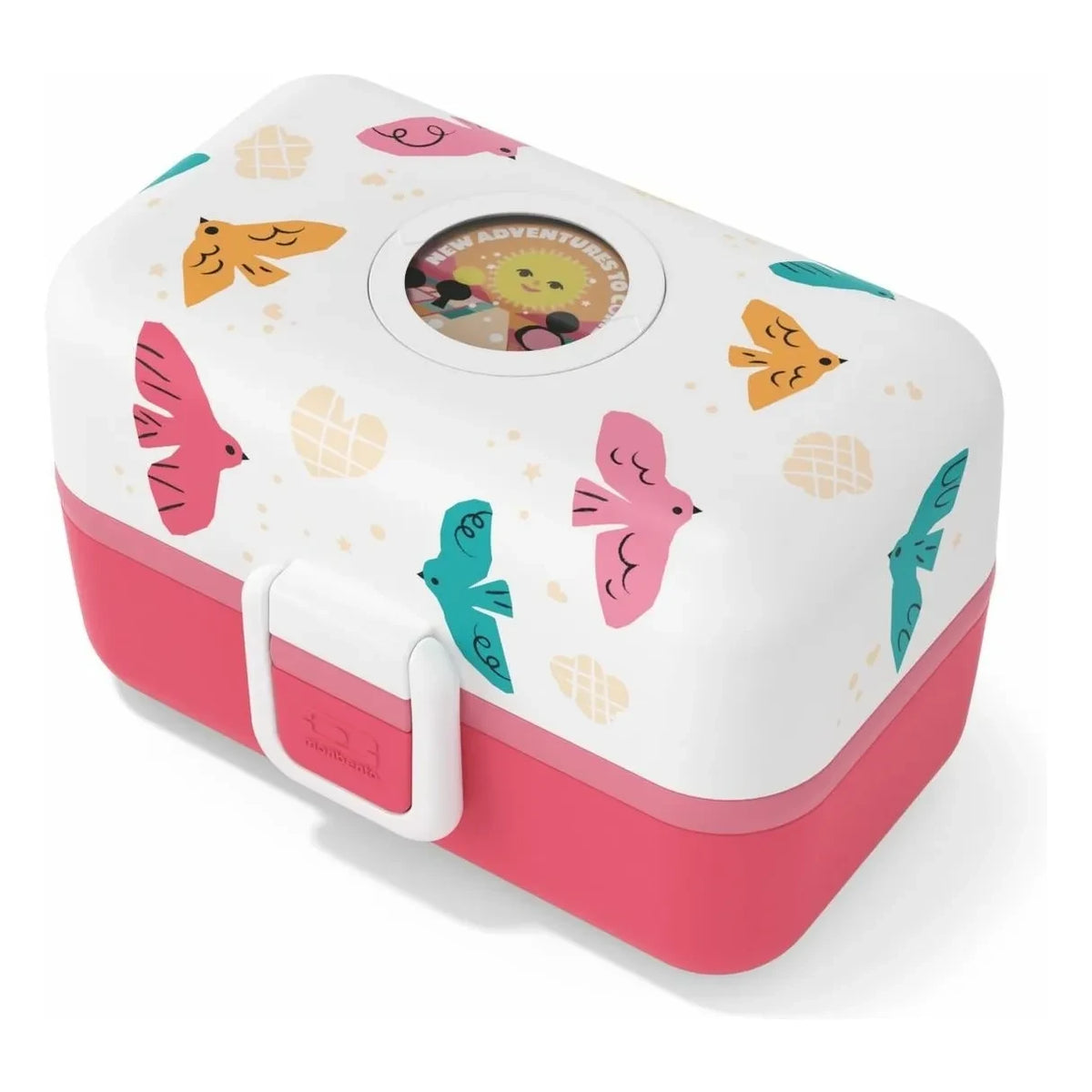 Monbento - MB Tresor Oiseaux लंच बॉक्स | गुलाबी