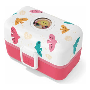 Monbento - MB Tresor Oiseaux लंच बॉक्स | गुलाबी