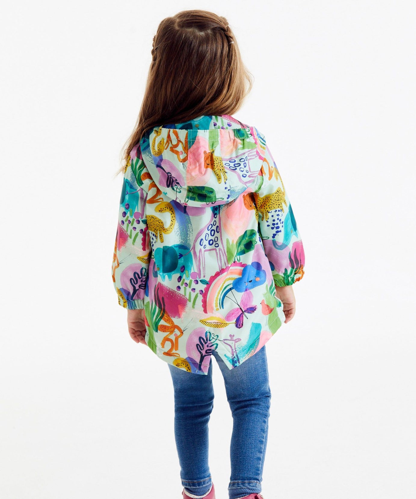 Next - Neşeli Sürdürülebilir Kız Çocuk Kışlık Ceket ve Yağmurluğu - 6-9 Aylık-Dinossi