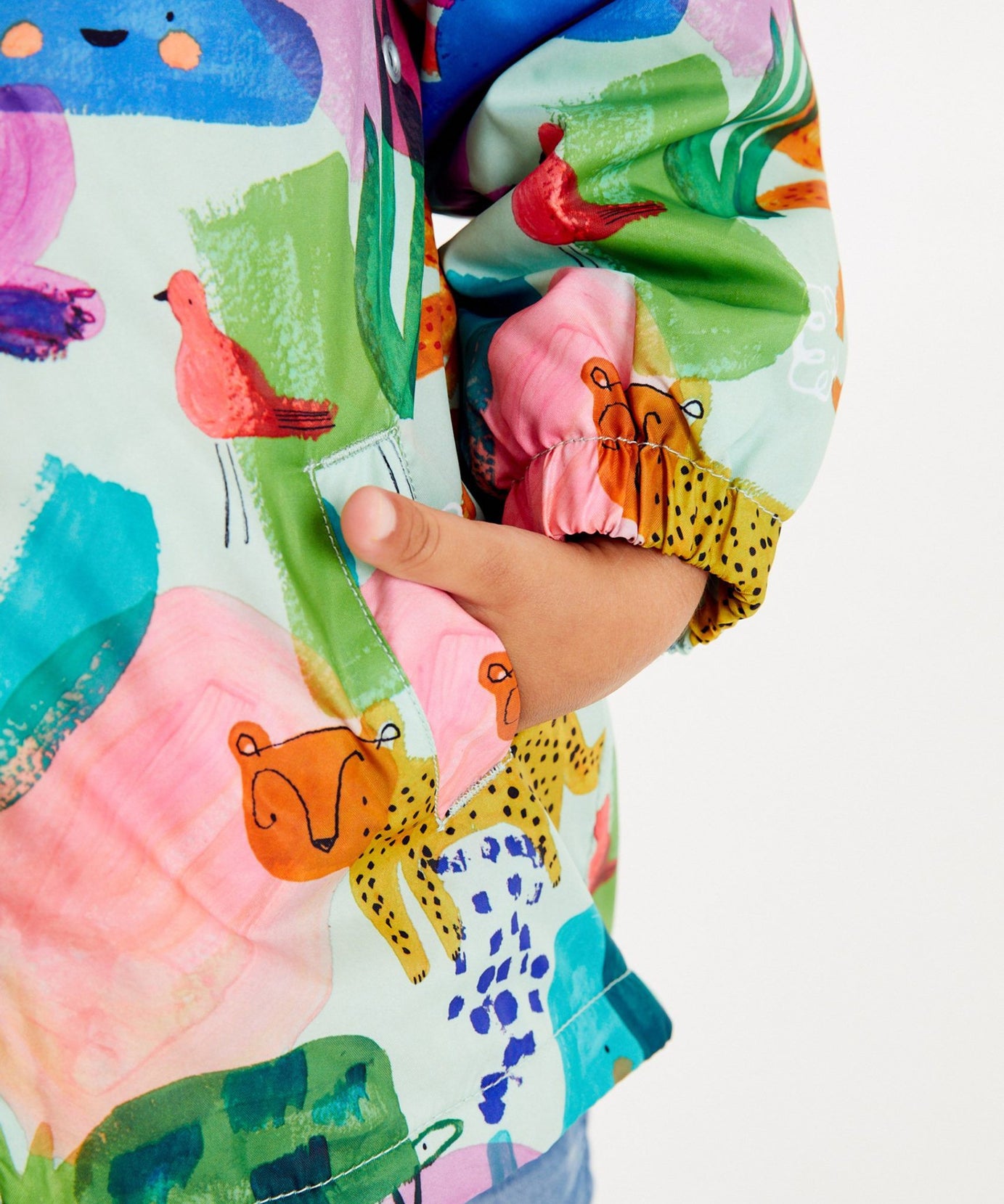 Next - Neşeli Sürdürülebilir Kız Çocuk Kışlık Ceket ve Yağmurluğu - 2-3 Yaş-Dinossi