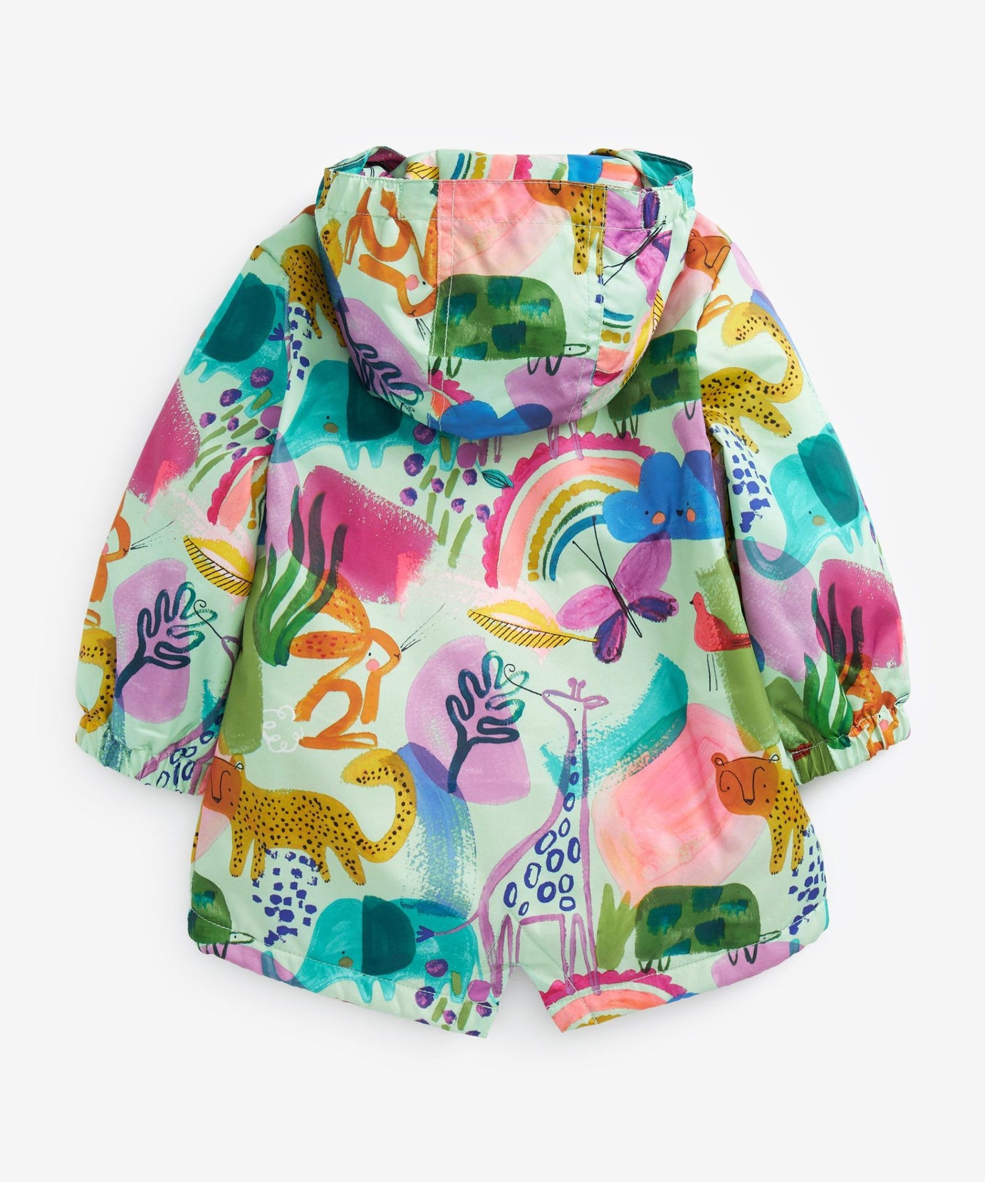 Next - Neşeli Sürdürülebilir Kız Çocuk Kışlık Ceket ve Yağmurluğu - 1.5-2 Yaş-Dinossi