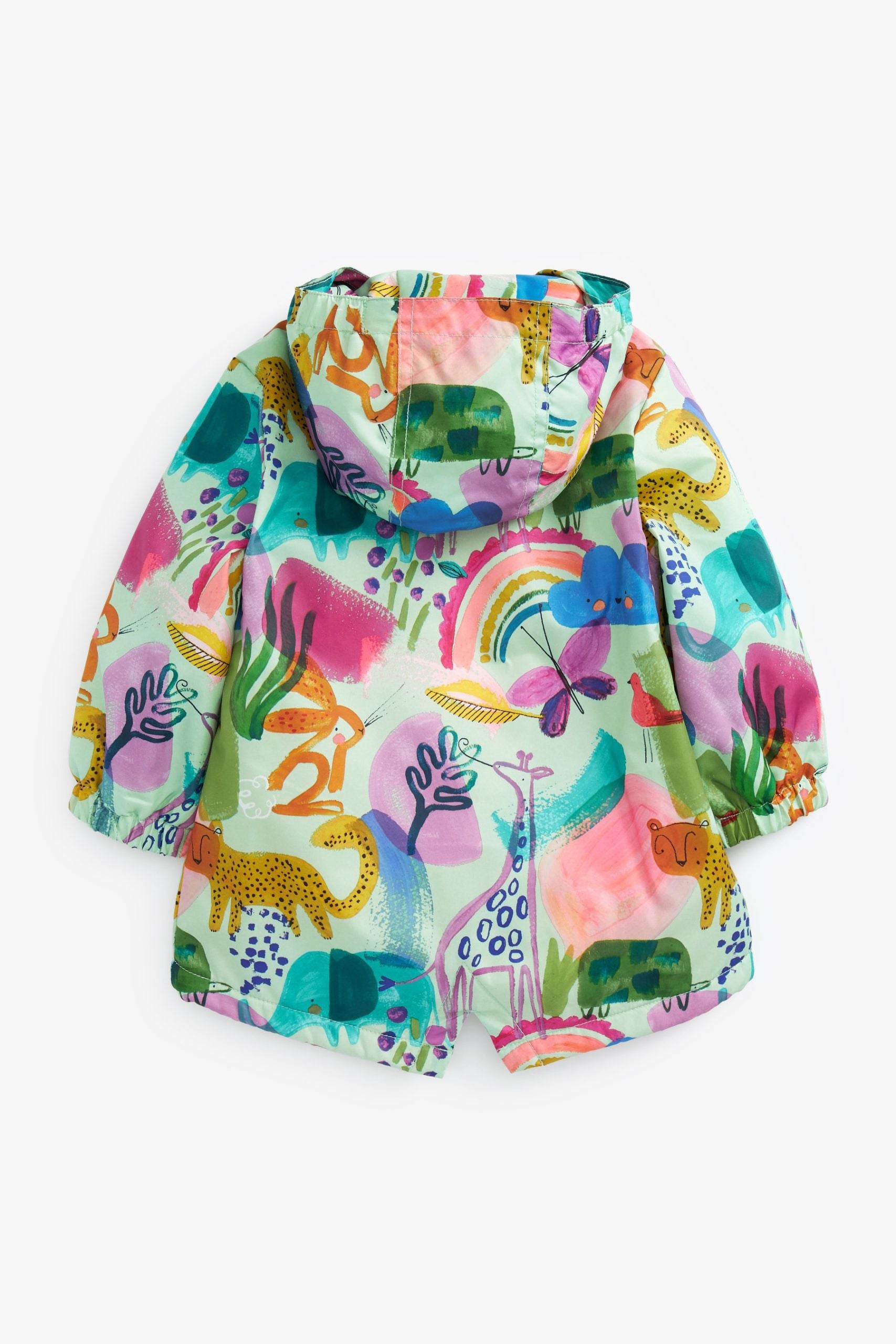 Next - Neşeli Sürdürülebilir Kız Çocuk Kışlık Ceket ve Yağmurluğu - 1.5-2 Yaş-Dinossi