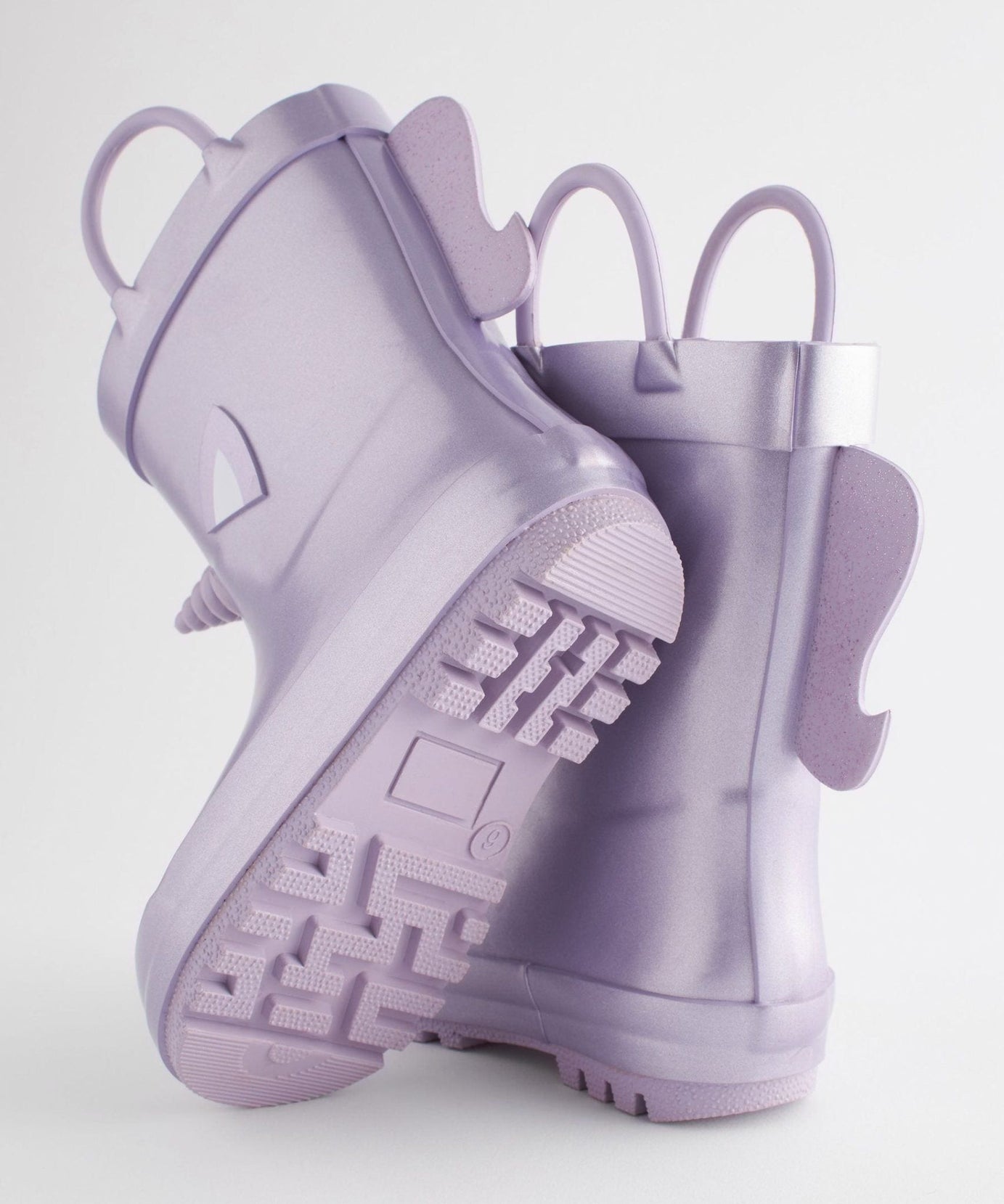 Dinossi - Leylak Mor Unicorn Yumuşak Tabanlı Kız Çocuk Polarlı Yağmur Çizmesi - 28-Dinossi