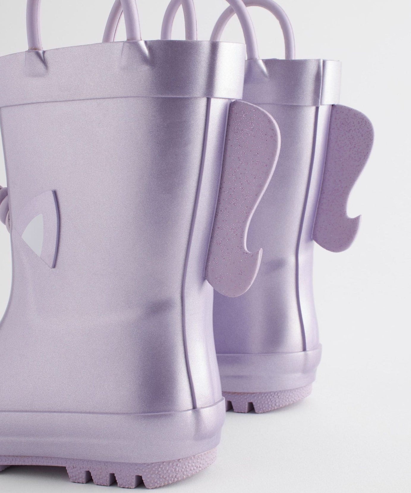 Dinossi - Leylak Mor Unicorn Yumuşak Tabanlı Kız Çocuk Polarlı Yağmur Çizmesi - 28-Dinossi