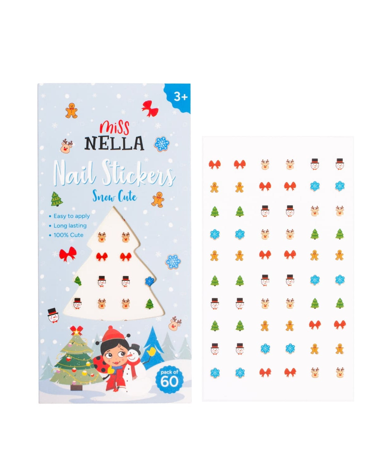 मिस नेला - सर्दियों थीम वाले नाखून स्टिकर