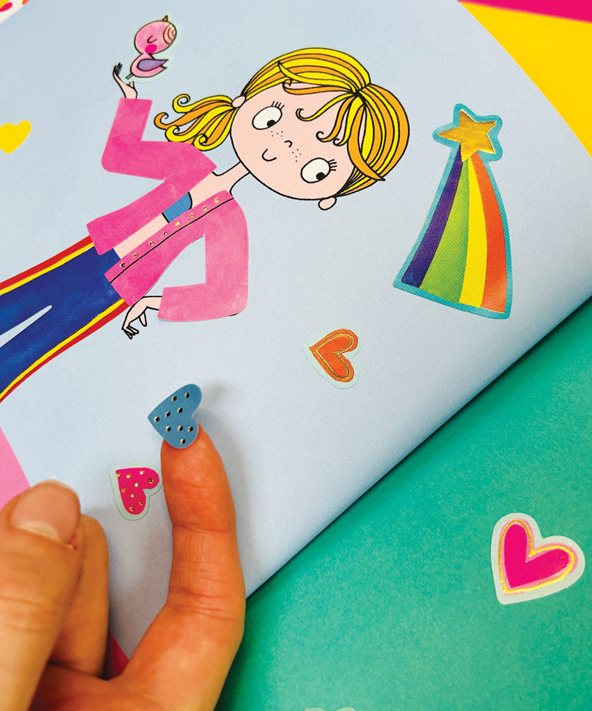 Rachel Ellen - Grl Pwr स्टिकर स्टेज पेंटिंग और गतिविधि पुस्तक