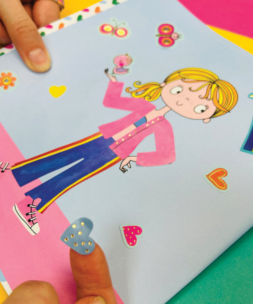 Rachel Ellen - Grl Pwr स्टिकर स्टेज पेंटिंग और गतिविधि पुस्तक