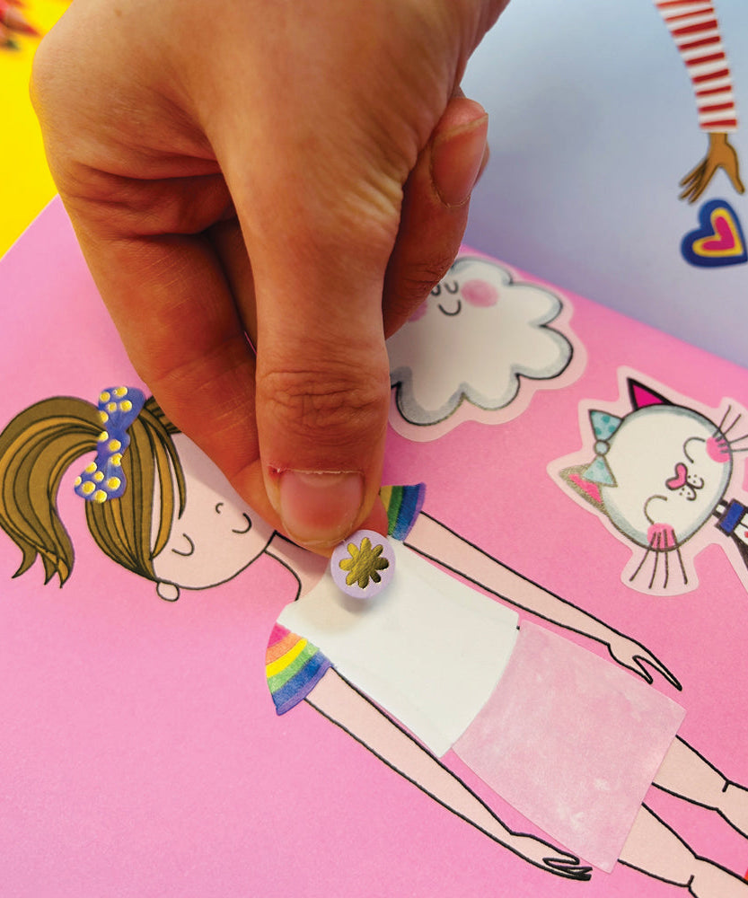 Rachel Ellen - Grl Pwr स्टिकर स्टेज पेंटिंग और गतिविधि पुस्तक