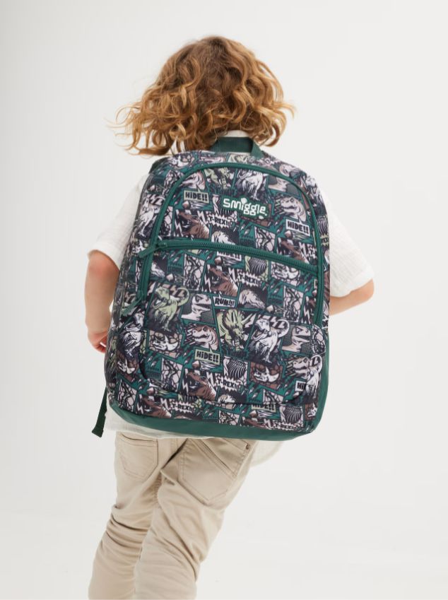 Smiggle - Wonder World Klasik Sırt Çantası-Dinossi