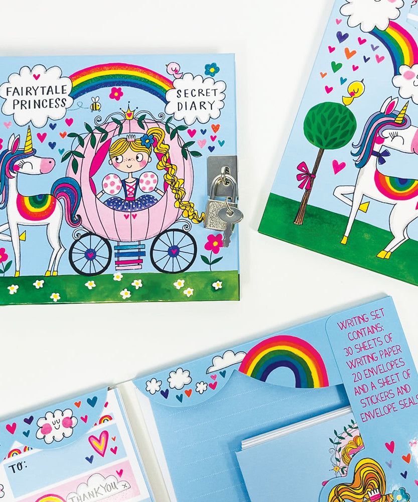 Rachel Ellen - परीकथा राजकुमारी पत्र लेखन सेट