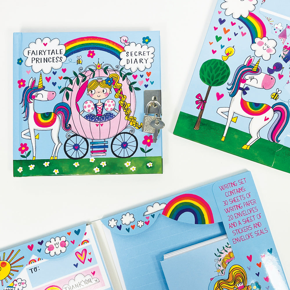 Rachel Ellen - परीकथा राजकुमारी पत्र लेखन सेट