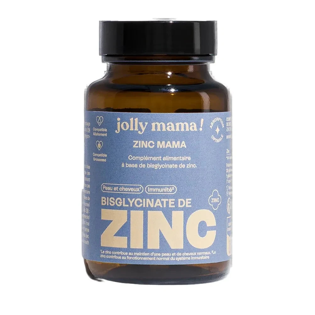 Jolly Mama - Zinc Mama जिंक बिस्ग्लिसिनेट खाद्य पूरक - 30 कैप्सूल