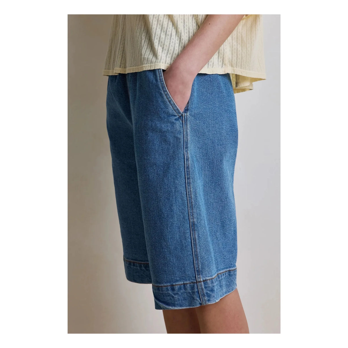 Hod - जिमिनी कॉटन शॉर्ट्स | नीला