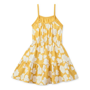 Liewood - Mollie Fleurie ऑर्गेनिक कॉटन ड्रेस | पीला