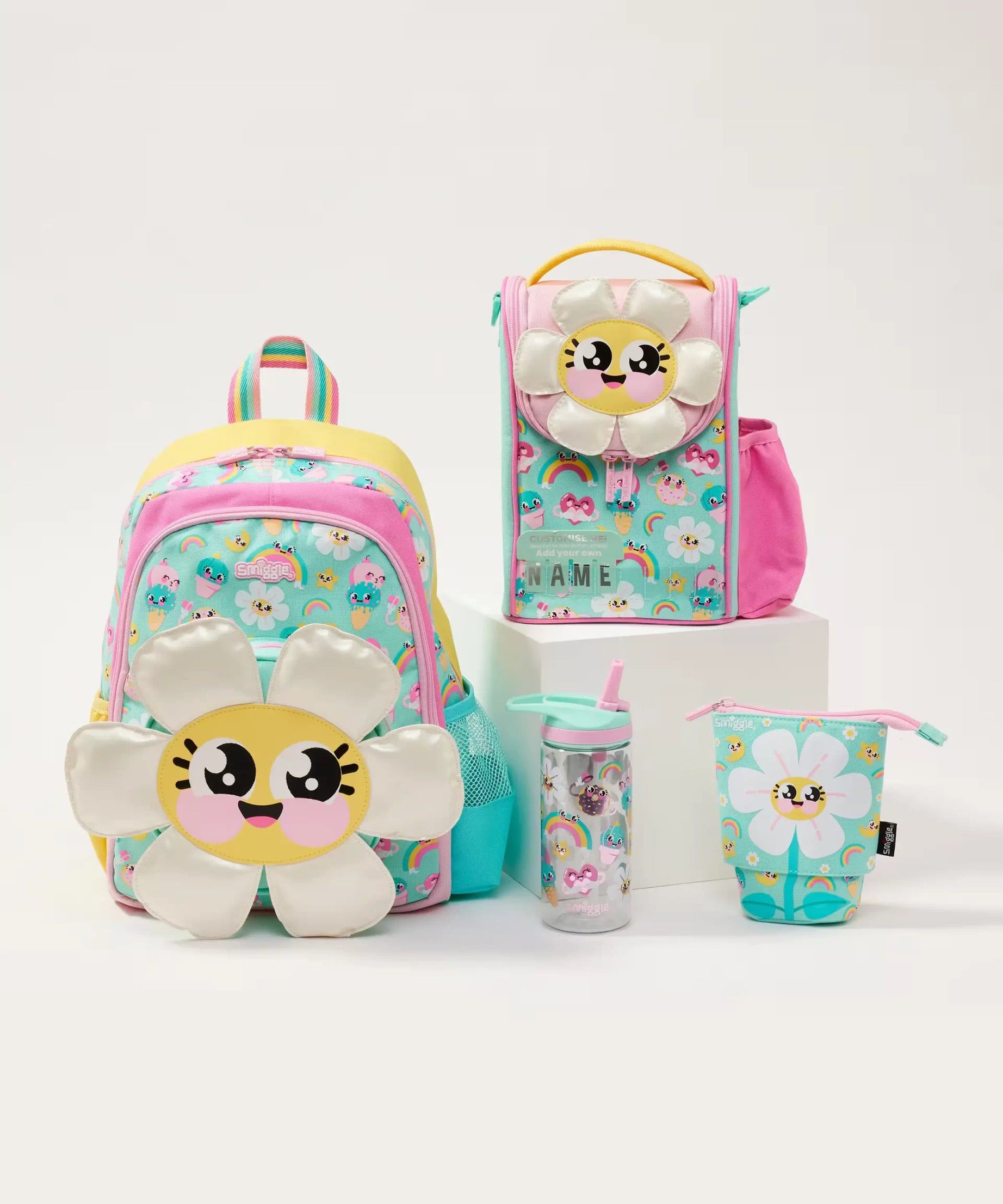 Smiggle - Movin 4lü Anaokulu ve Kreş Çanta Seti-Dinossi