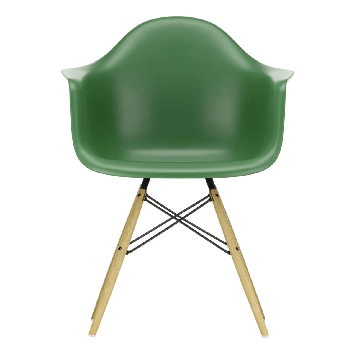 Vitra - DAW कुर्सी - मेपल बेस - चार्ल्स और रे इमส์ | पन्ना हरा (Emerald green)