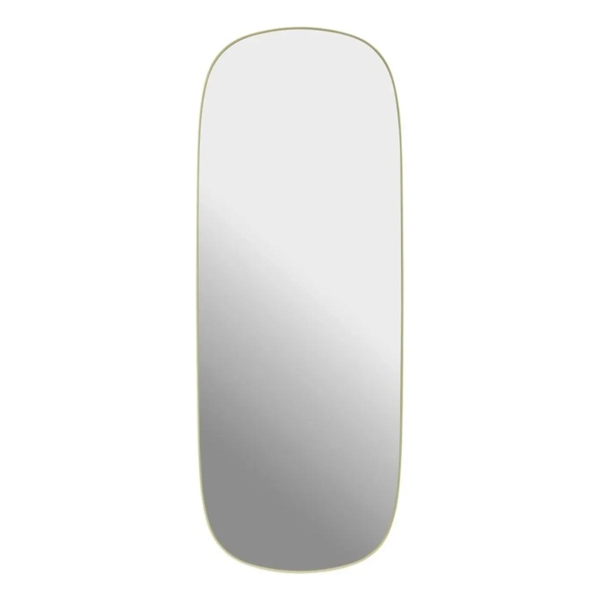 Muuto - Çerçeveli ayna 118x44.5 cm | Soluk sarı